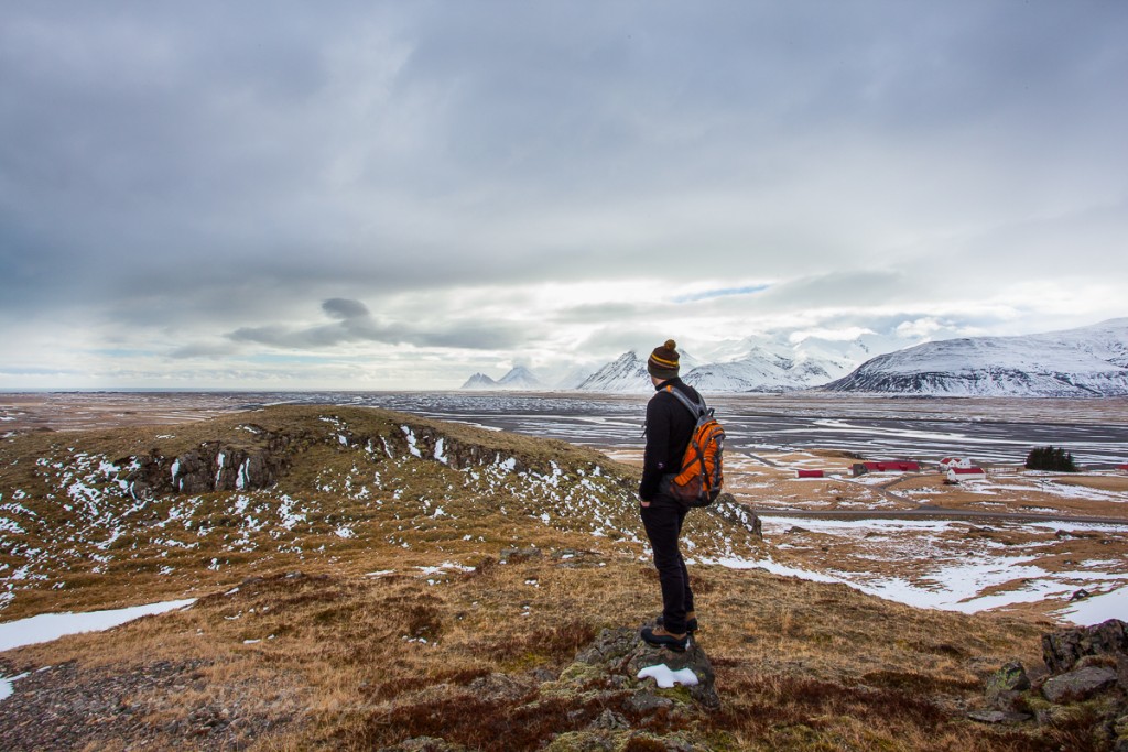 Iceland winter hike