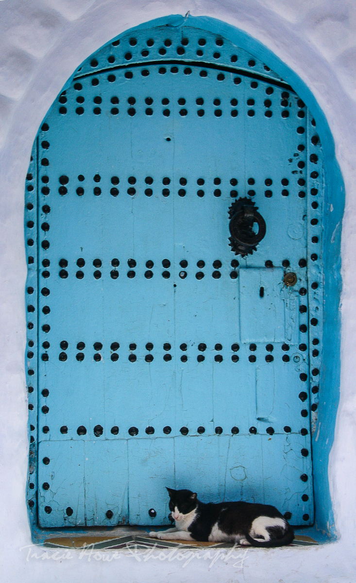 Blue Chefchaouen door