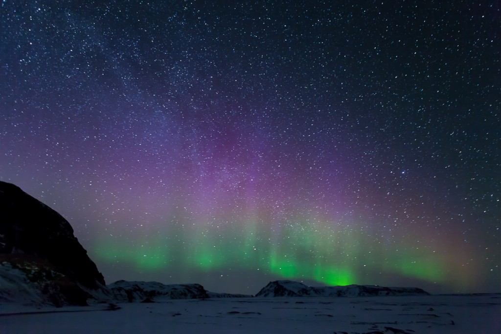 photographing Northern Lights Iceland