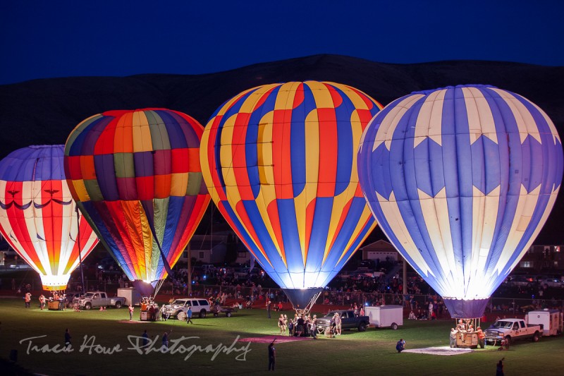 Prosser Balloon Rally night glow photo