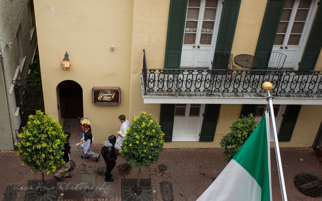 from the balcony Dauphine Orleans Hotel