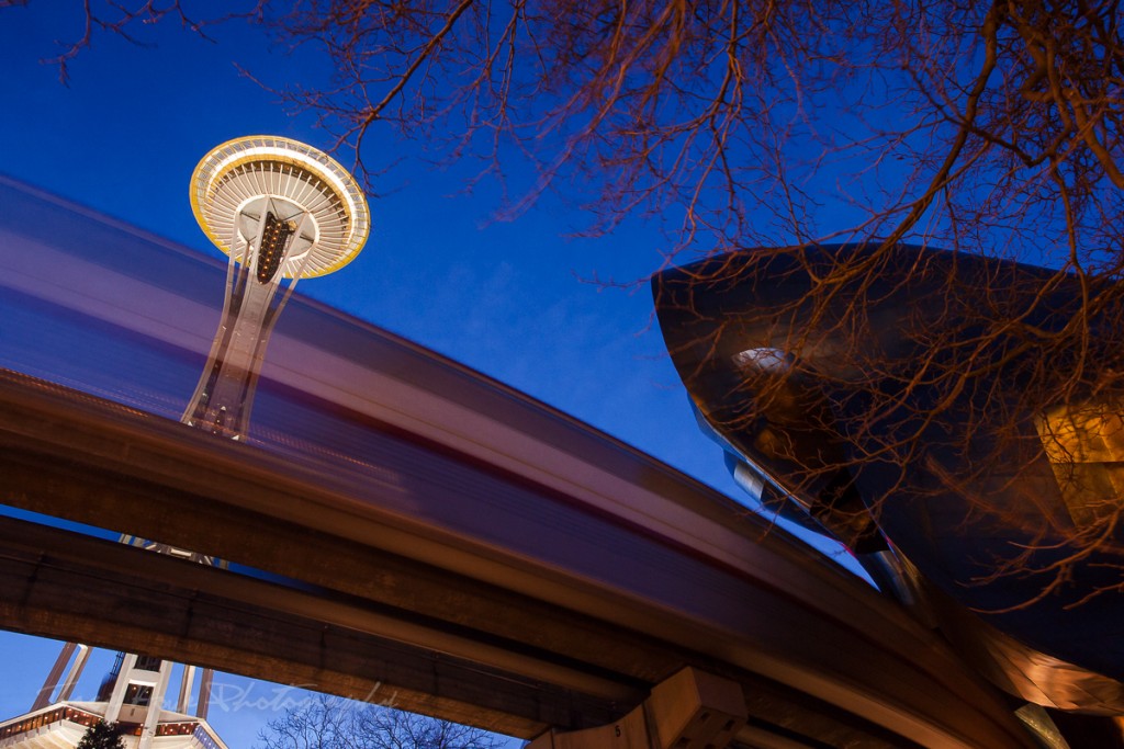 A unique perspective of the Space Needle