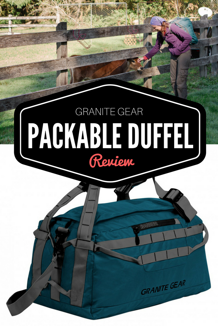 Granite Gear packable duffel review | Tracie Travels