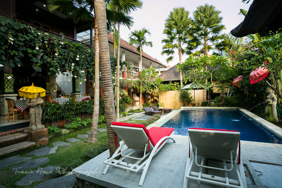 Poolside at Bisma Sari Resort Ubud