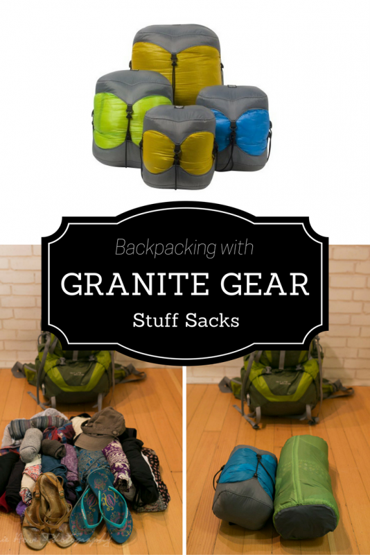 Backpacking with Granite Gear stuff sacks | Tracie Travels