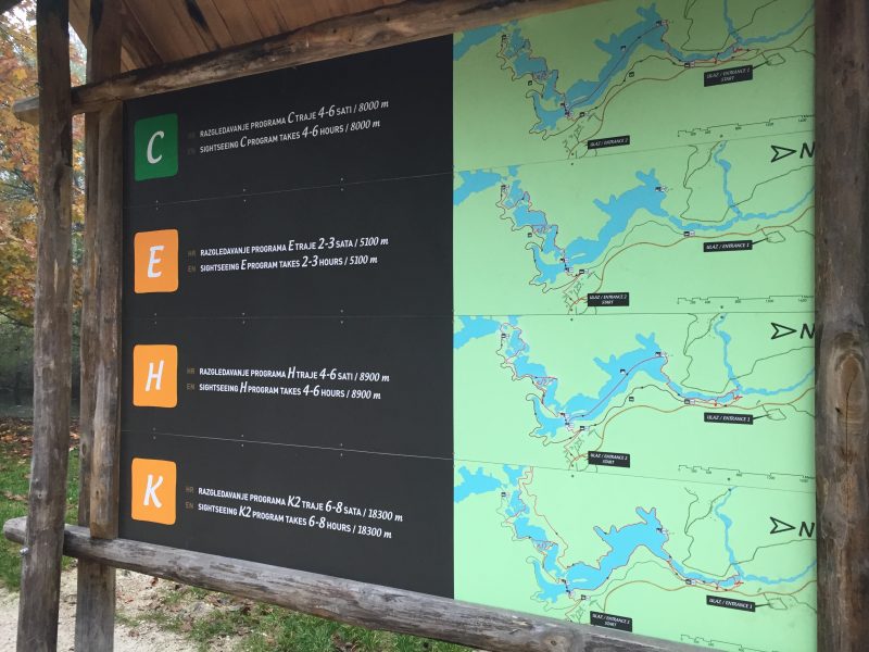 Plitvice Lakes map