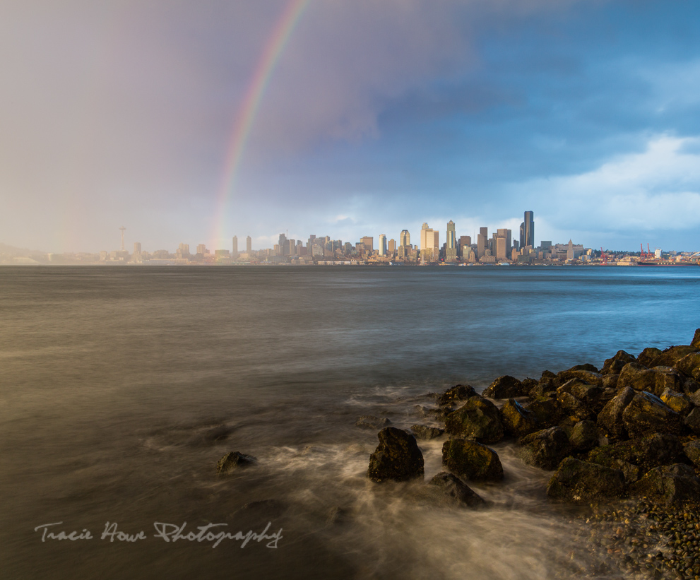 rainbow over Seattle