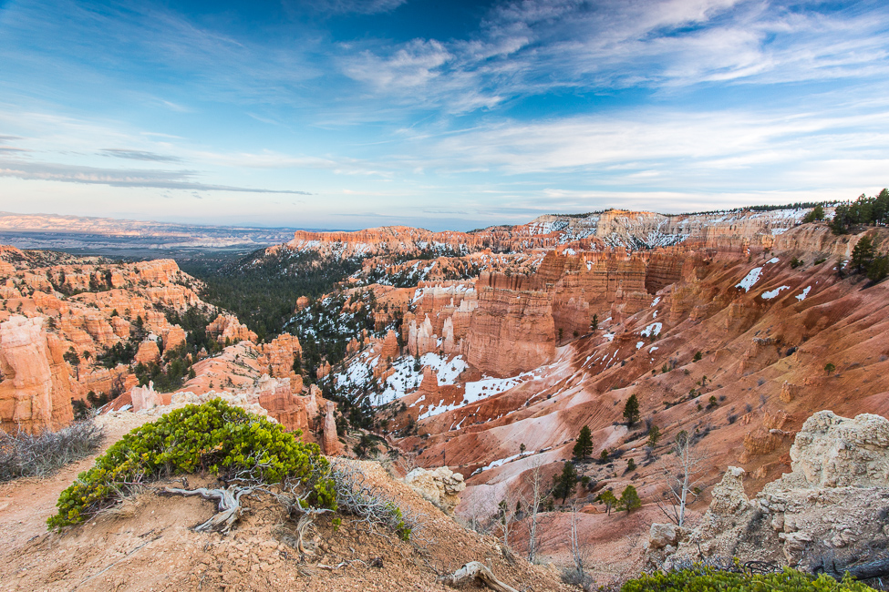 Bryce Canyon National Park with snow