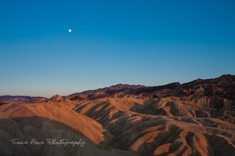 Death Valley dunes at sunset
