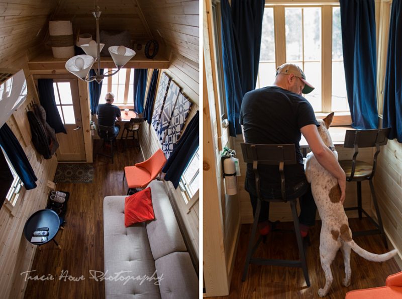 dog-friendly tiny house interior